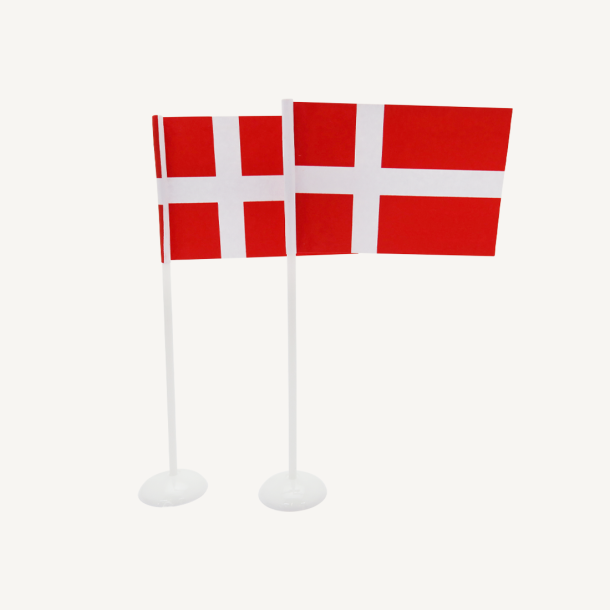 Bordflag Danmarks Flag - 6stk