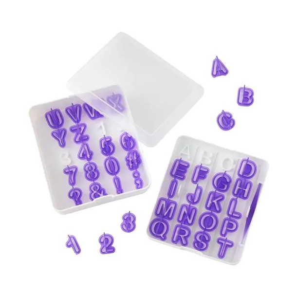 Wilton Udstikker Bogstaver &amp; Tal - 40stk