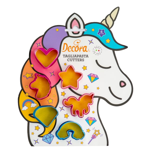 Decora Udstikker Unicorn - 6stk