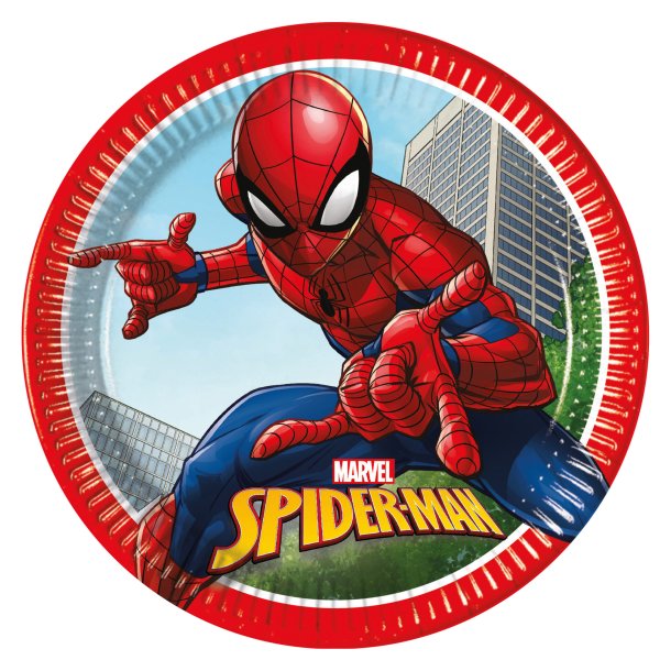 Tallerkner Spiderman 23 - 8stk