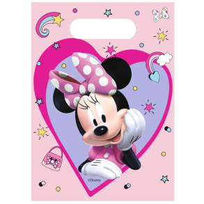 Plastikposer Minnie Mouse Junior - 6stk