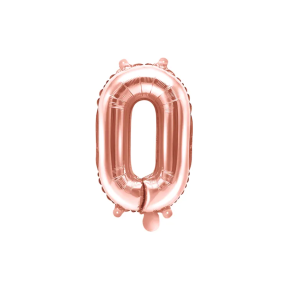 Folieballon Rosa Guld Tal 0 - 35cm