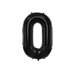 Folieballon Tal Sort - 86cm 