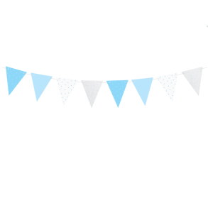 Guirlande 1'st birthday Bl - 1,3m