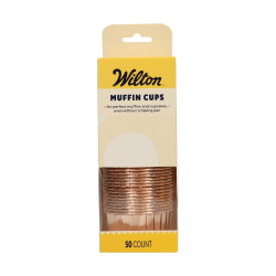 Wilton Muffinsforme Vintage Guld - 50stk