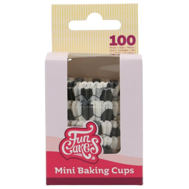 FunCakes Mini Muffinsforme Fodbold - 100stk