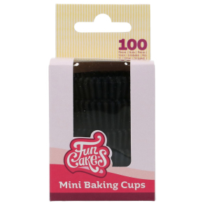 FunCakes Mini Muffinsforme Sort - 100stk