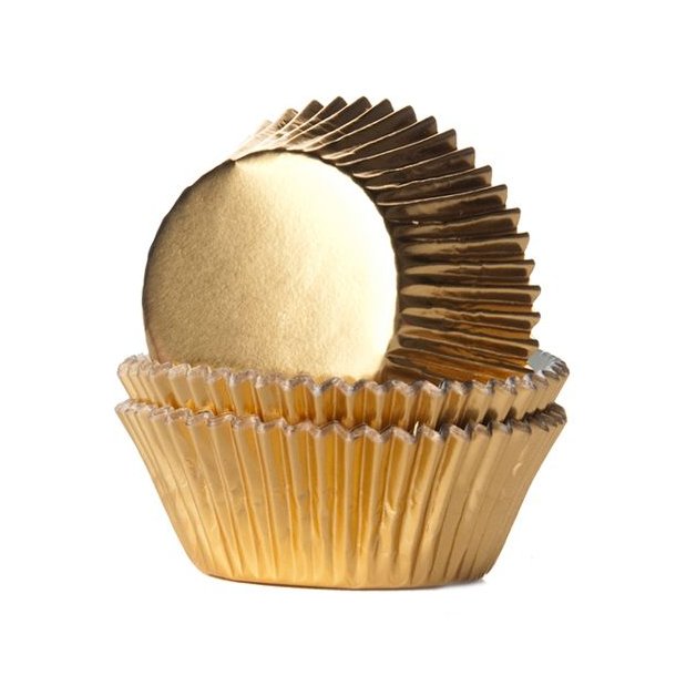 House of Marie Muffinsforme Guld Metal - 24stk