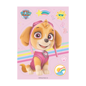 Vaffelprint Paw Patrol Skye - Silhuetter - BF: 11/2025