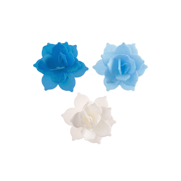 Vaffelprint Mini Lilje Blomster Bl - 8stk