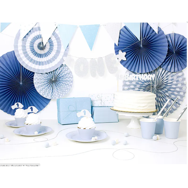 Guirlande 1'st birthday Bl - 1,3m