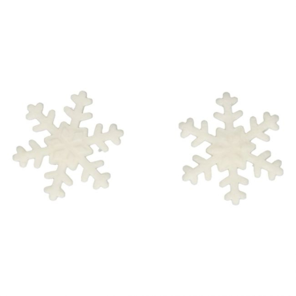 FunCakes Sukkerdekoration Snefnug Hvid - 12stk