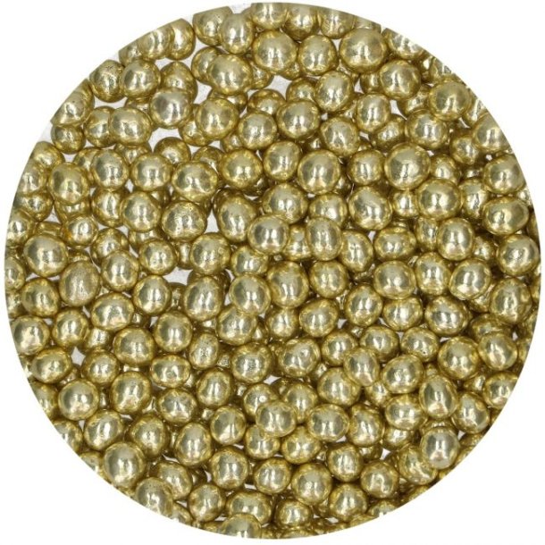 FunCakes Krymmel Crispy Choco Pearls Metallic Yellow - 60g