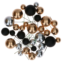 Simply Making Dekoration Guld, S�lv &amp; Sort - 32stk