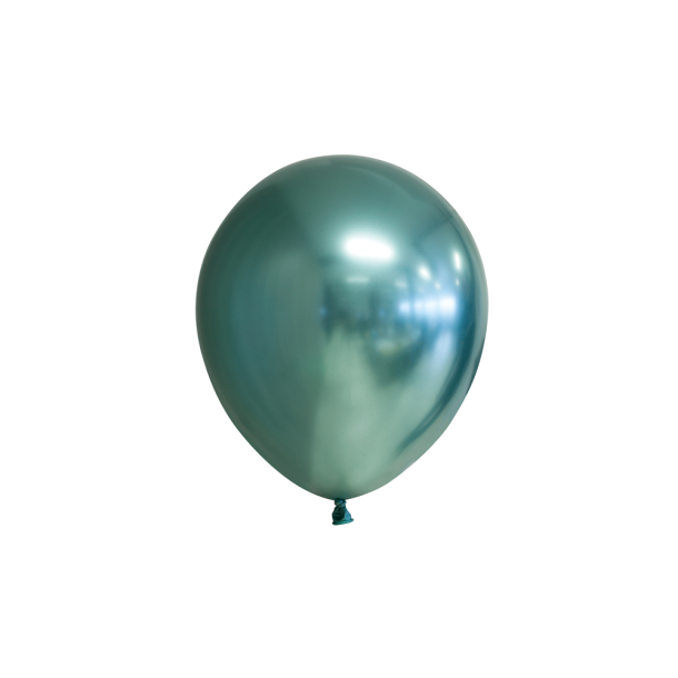 Mirror Balloner Grn 13cm - 100stk