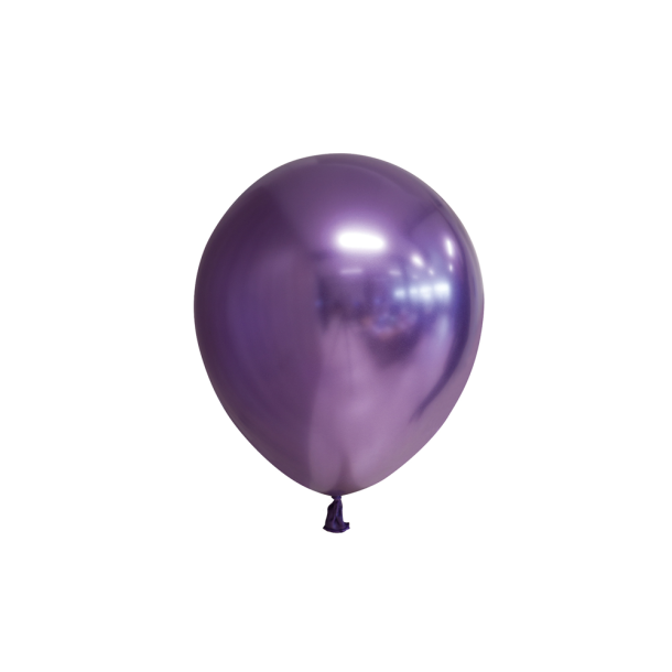 Mirror Balloner Lilla 13cm - 100stk