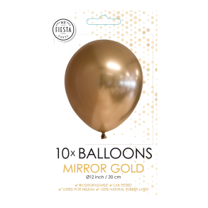 Balloner Glans Guld 30cm - 10stk