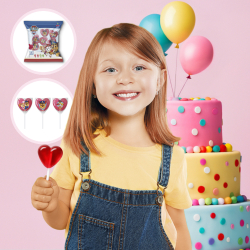 Dekora Paw Patrol Hjerte Slikkepinde - 7stk