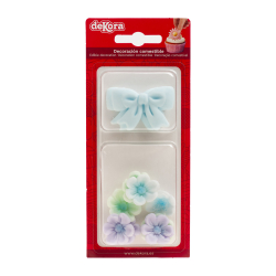 Sukkerdekoration Sljfe &amp; Blomster - 10stk