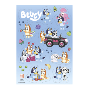 Kageprint Bluey - Silhuetter