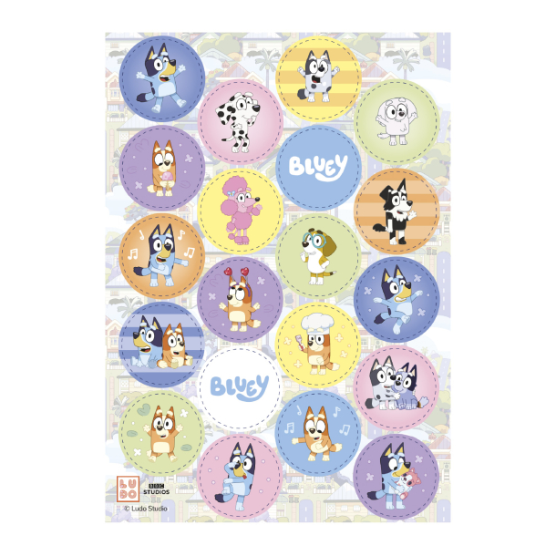 Kageprint Bluey �3,4 - 20stk