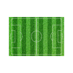 Kageprint Fodboldbane - 14,8x21cm