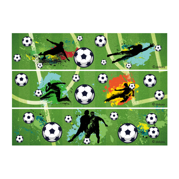 Kageprint B�nd Fodbold - 14,8x21