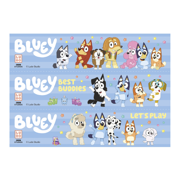 Kageprint B�nd Bluey - 14,8x21
