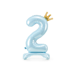 Folieballon Stende Tal Sky Blue - 84cm 