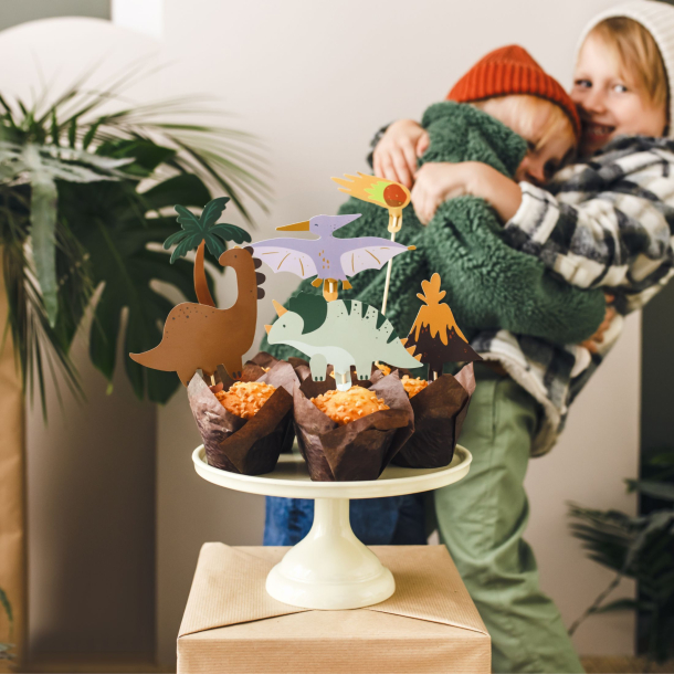 Cake Topper Dinosuar - 6stk