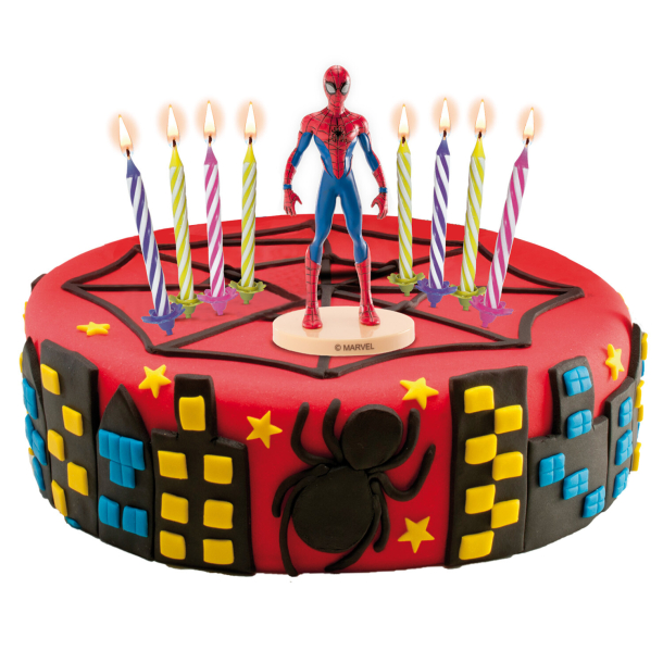 Cake Topper Spiderman &amp; Kagelys