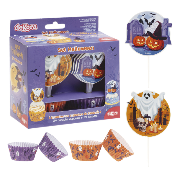 Dekora Muffinsforme &amp; Cake Topper - Halloween
