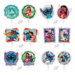Cupcake Wrappers &amp; Caketoppers Stitch - 6stk