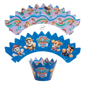 Cupcake Wrappers & Caketoppers Paw Patrol - 6stk