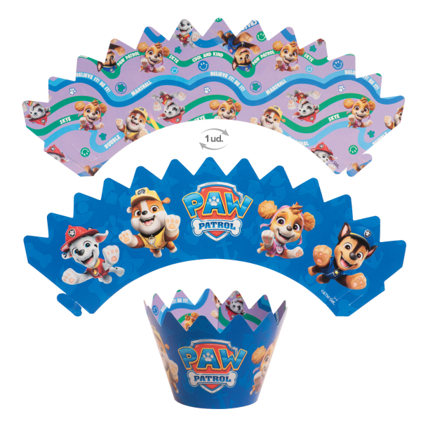 Cupcake Wrappers &amp; Caketoppers Paw Patrol - 6stk