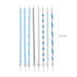 Kagelys Lysebl Mix - 16stk