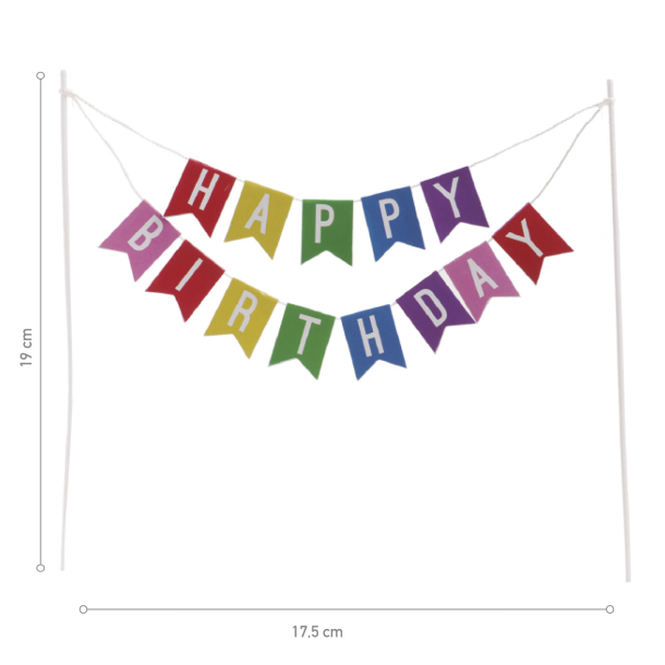 Cake Topper Happy Birthday 