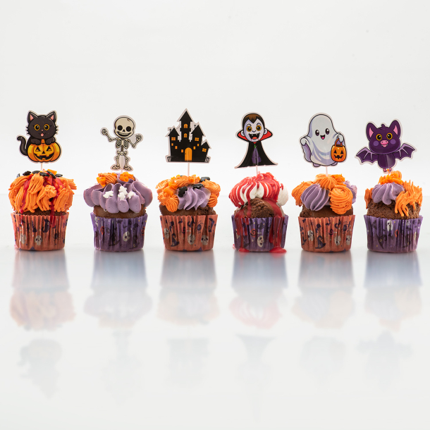 Cake Topper Halloween - 16stk