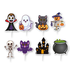 Cake Topper Halloween - 16stk