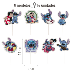 Cake Topper Stitch - 16stk