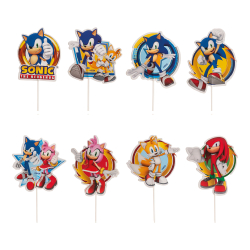 Cake Topper Sonic - 16stk
