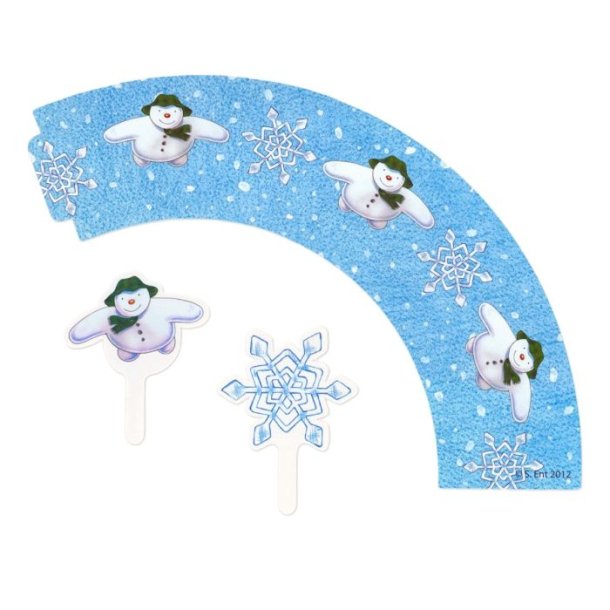 Muffins Wrappers - Frosty the snowman - 12stk
