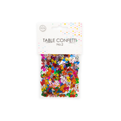 Konfetti Multifarvet Tal 2 - 14g