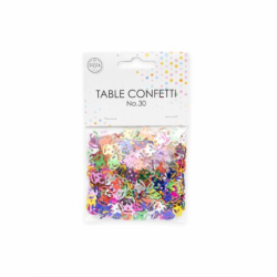 Konfetti Multifarvet Tal 30 - 14g