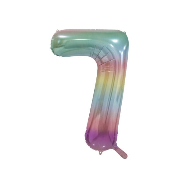Folieballon Tal Pastel Regnbue - 86cm