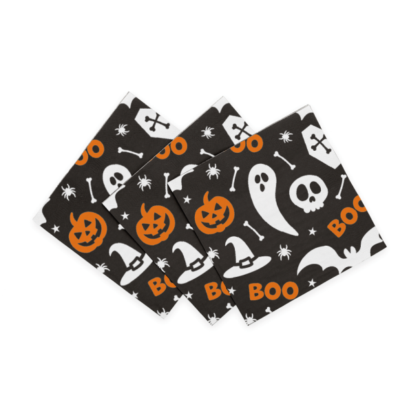 Servietter Halloween Boo 33x33 - 20stk
