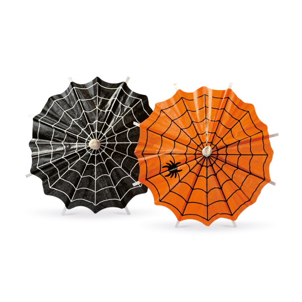 Dekoration Paraply Halloween - 8stk