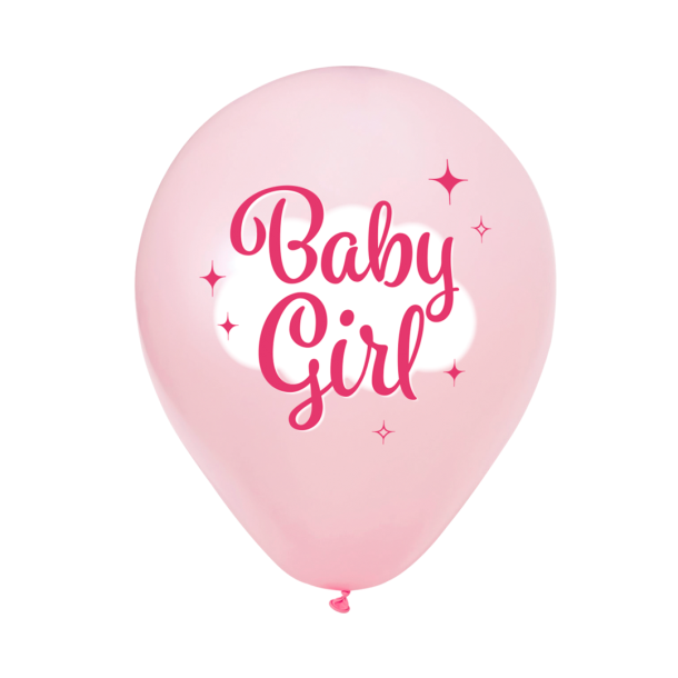 Balloner Baby Girl - 8stk