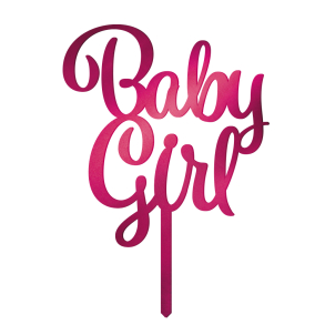 Cake Topper Baby Girl - 1stk
