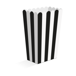 Snack Boks Sort 6x4x13 - 8stk